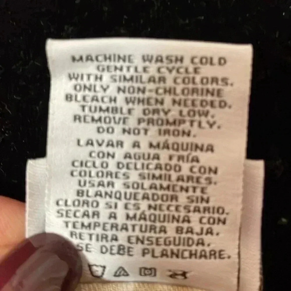 Pretty Jaclyn Smith Large Tan/White Short Sleeve All Over Print Shimmery Blouse - Picture 9 of 9